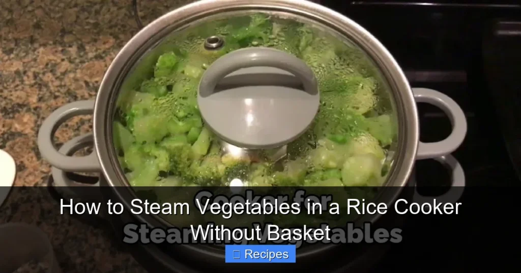 How to Steam Vegetables in a Rice Cooker Without Basket