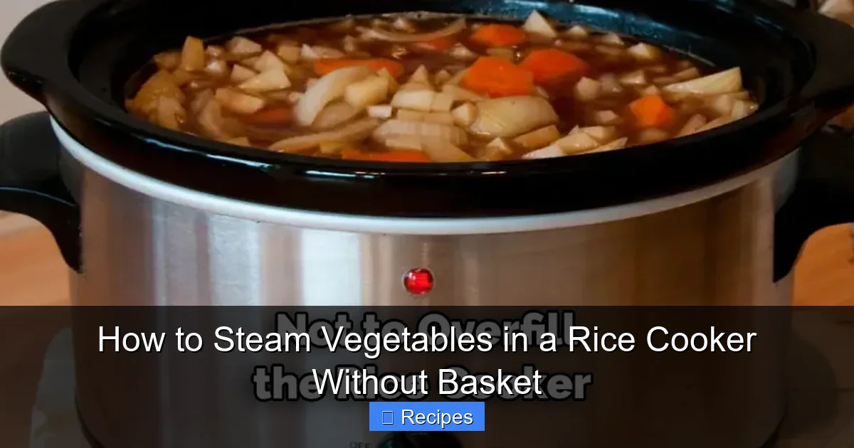 How to Steam Vegetables in a Rice Cooker Without Basket