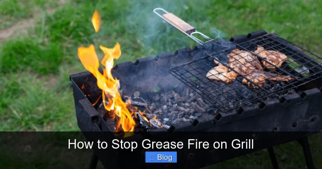 How to Stop Grease Fire on Grill