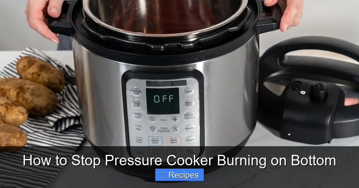 How to Stop Pressure Cooker Burning on Bottom
