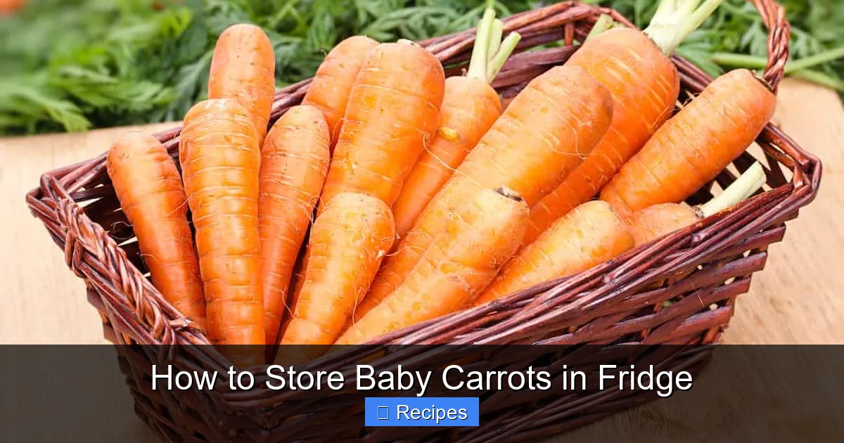 How to Store Baby Carrots in Fridge