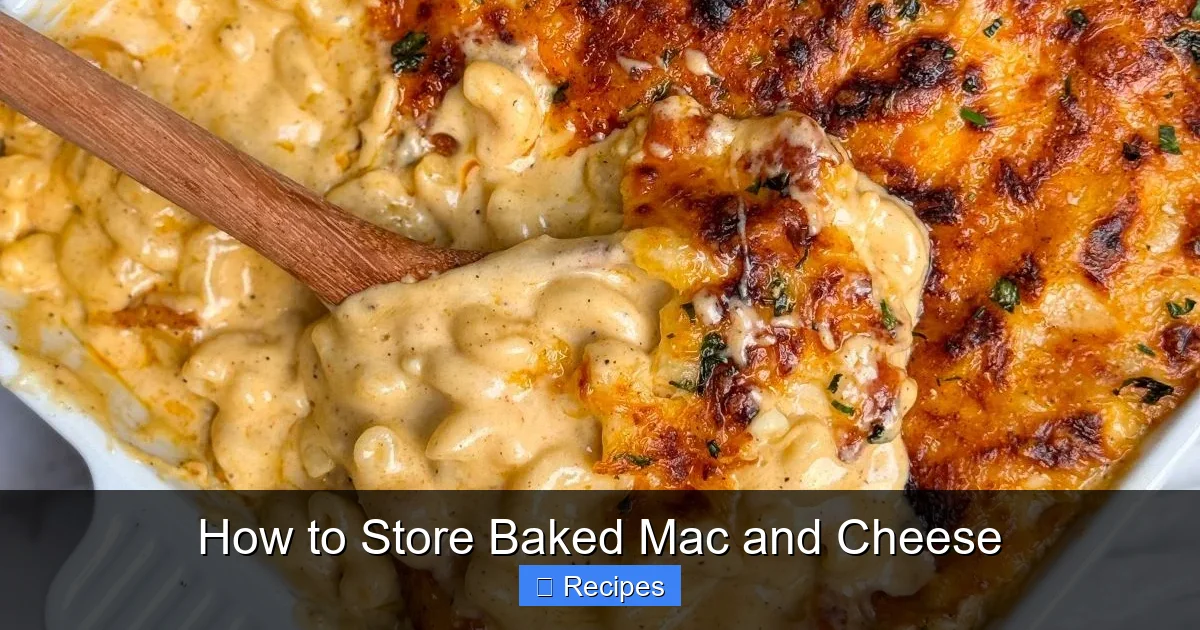 How to Store Baked Mac and Cheese