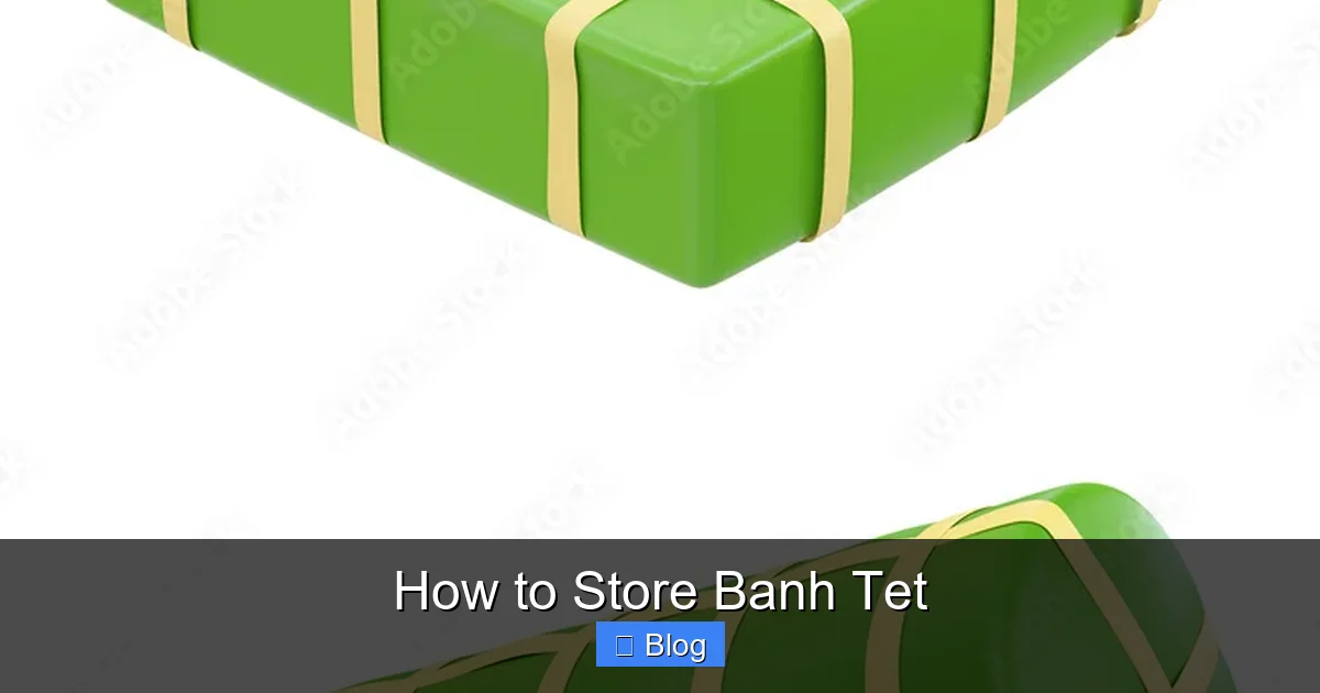 How to Store Banh Tet