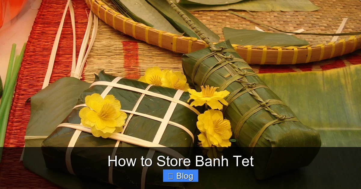 How to Store Banh Tet