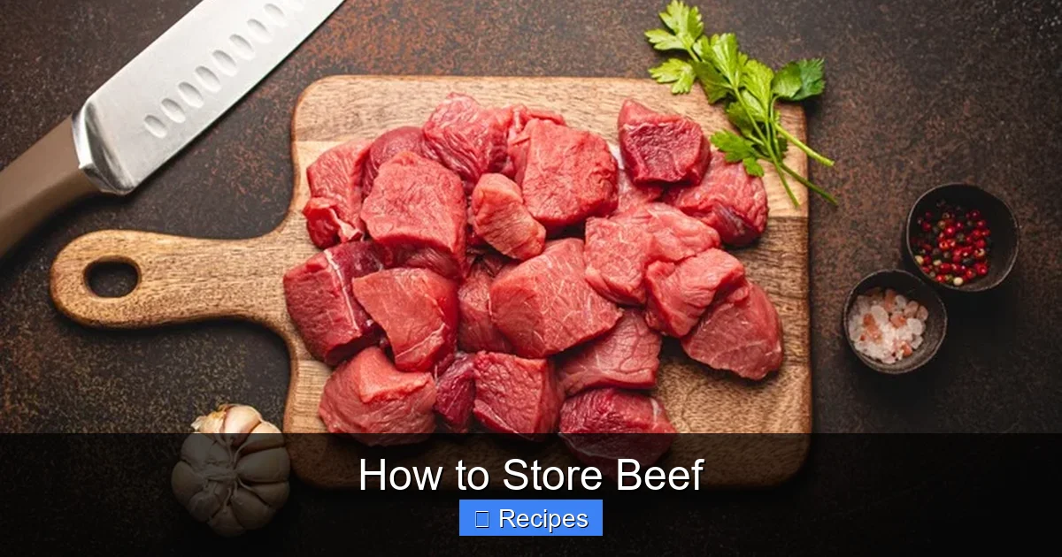 How to Store Beef