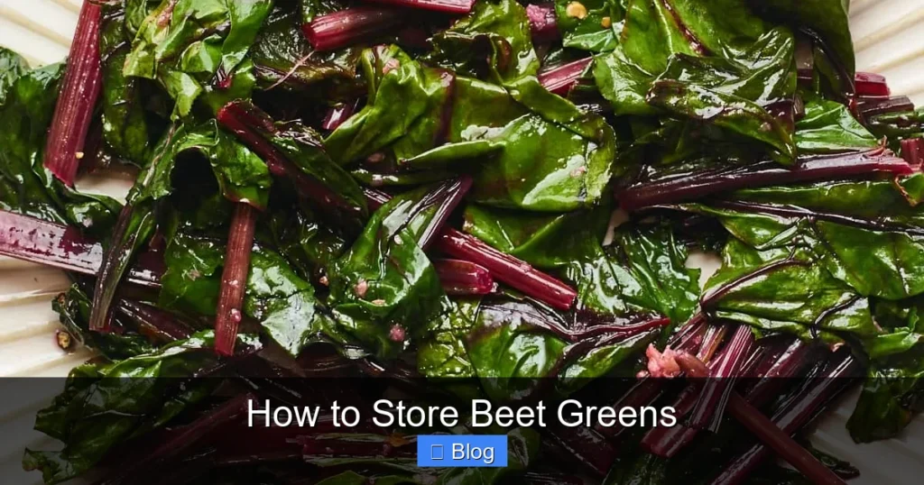 How to Store Beet Greens