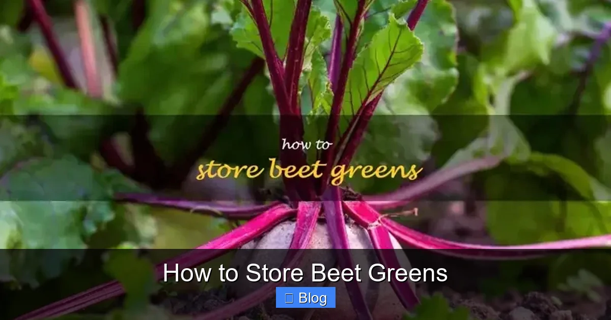 How to Store Beet Greens