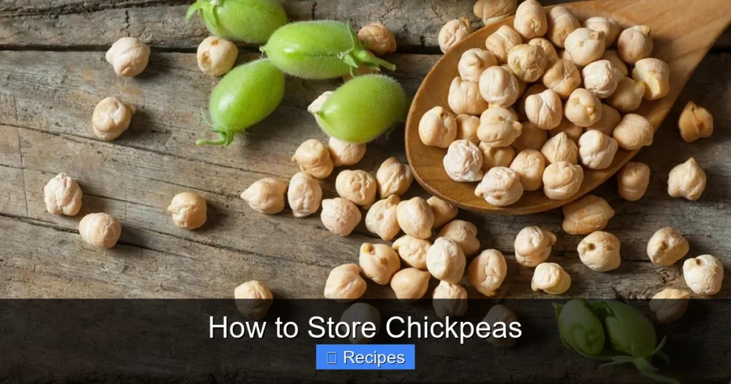 How to Store Chickpeas