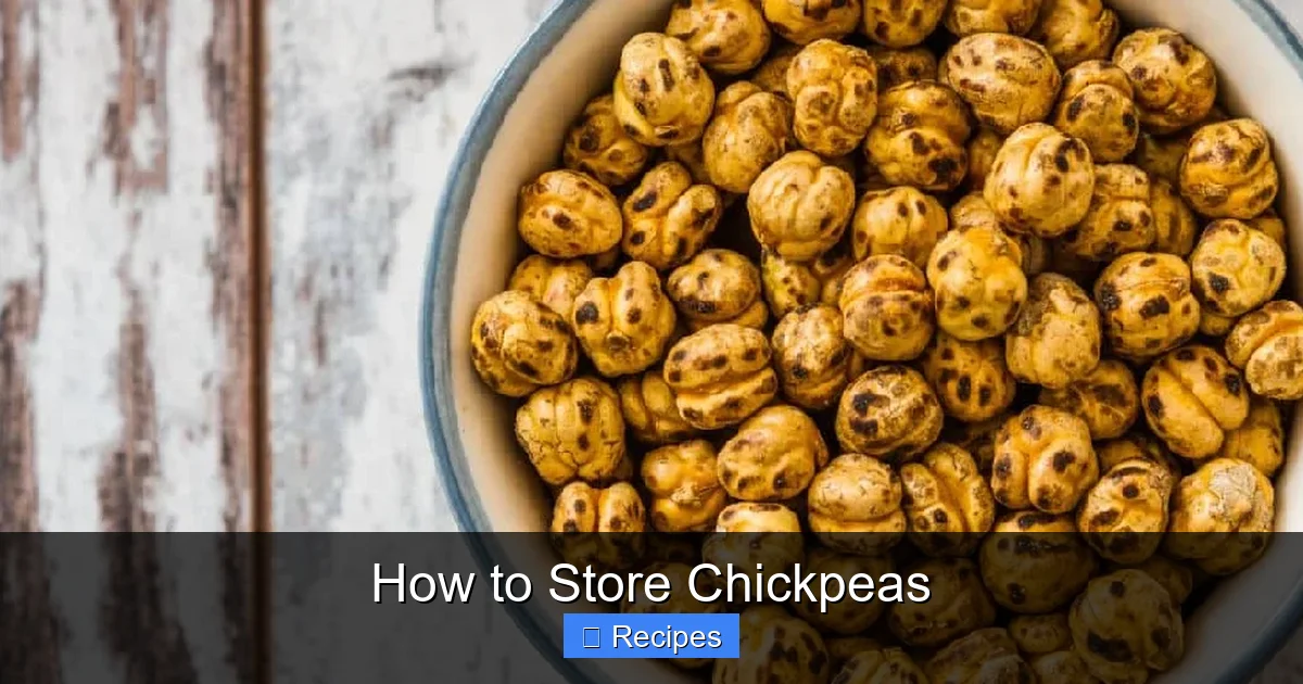 How to Store Chickpeas