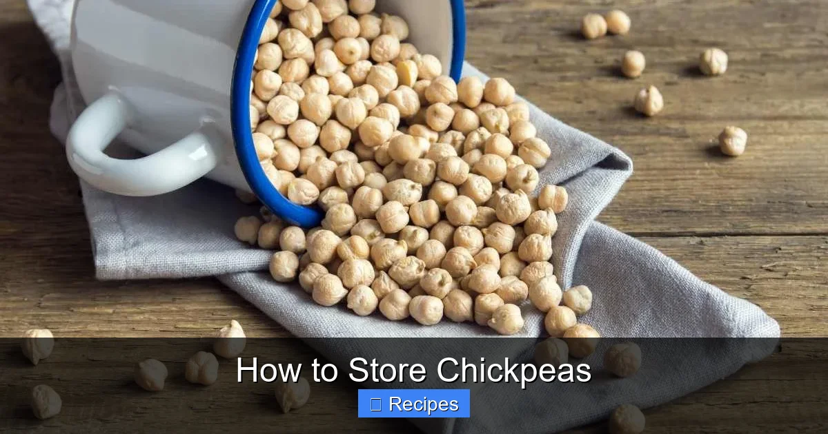 How to Store Chickpeas
