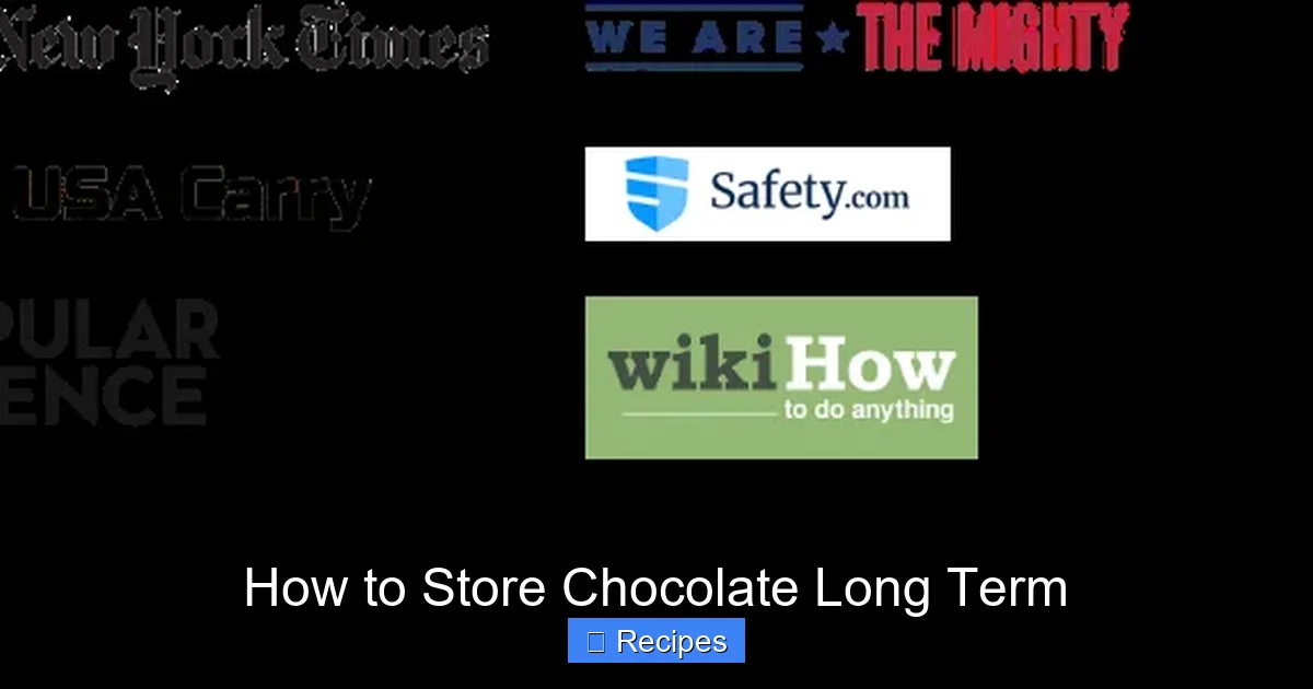 How to Store Chocolate Long Term