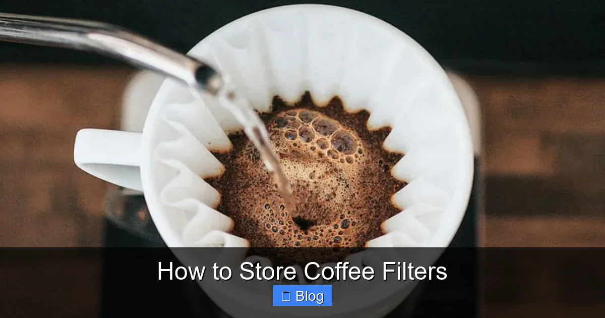 How to Store Coffee Filters
