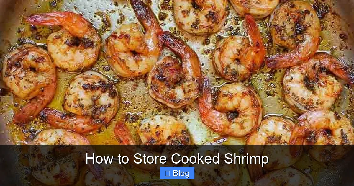 How to Store Cooked Shrimp