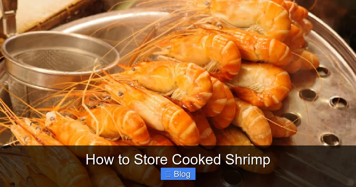 How to Store Cooked Shrimp