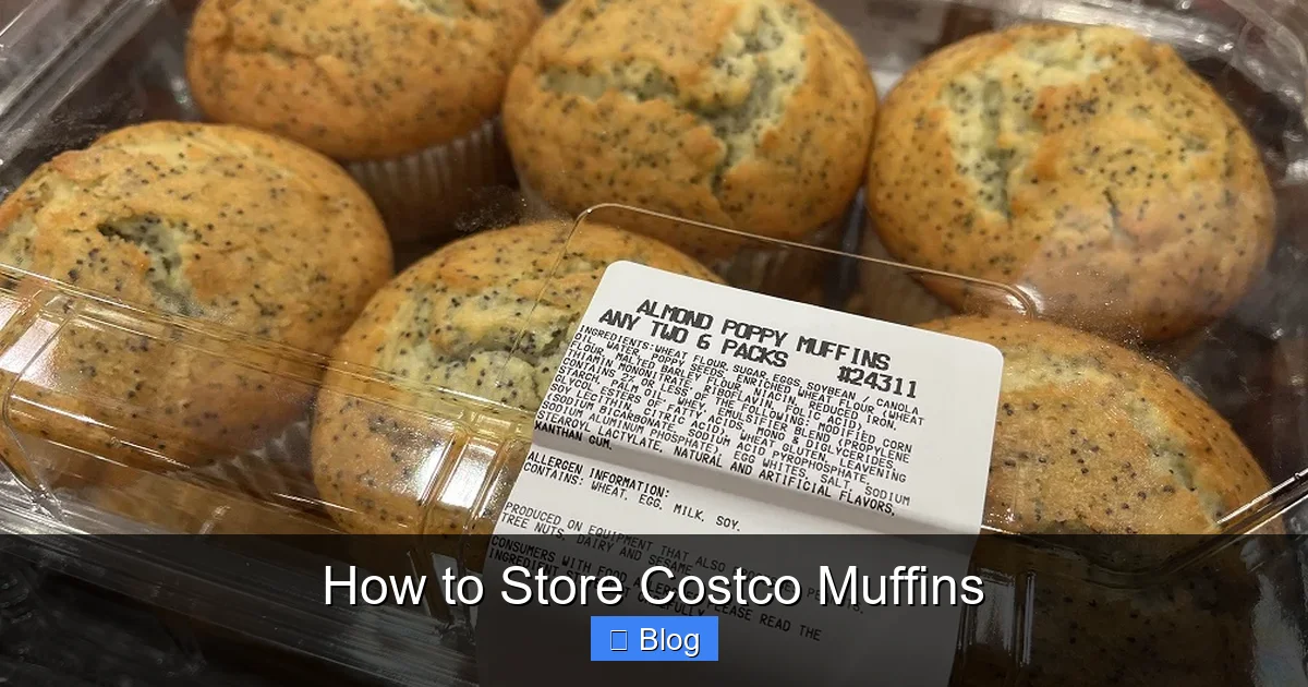 How to Store Costco Muffins
