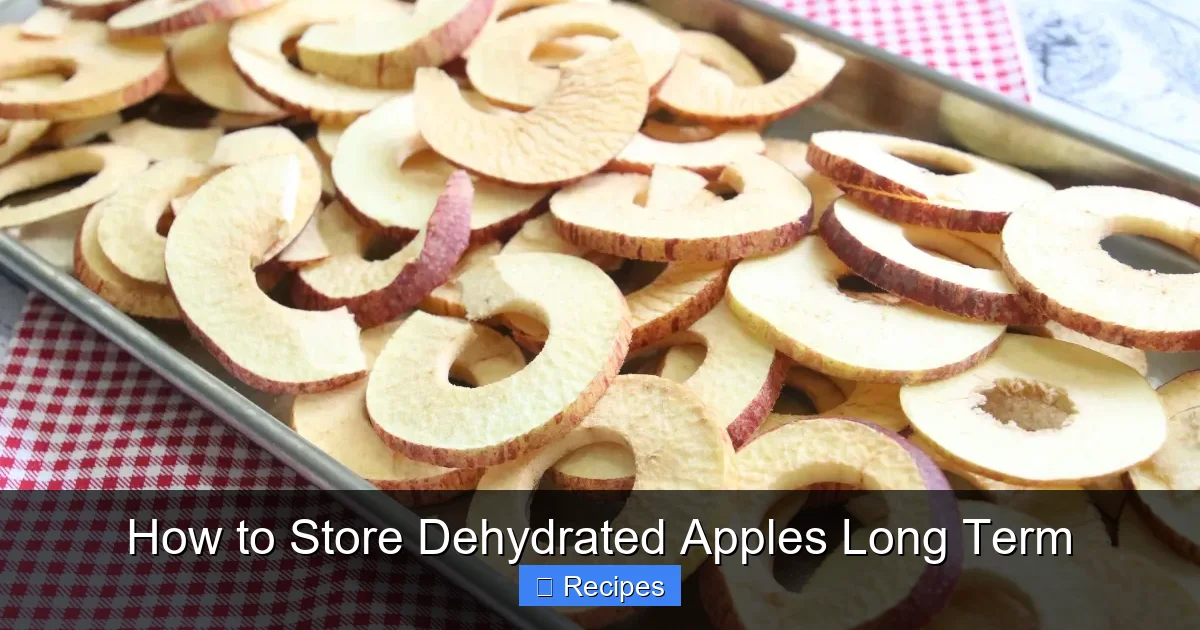 How to Store Dehydrated Apples Long Term