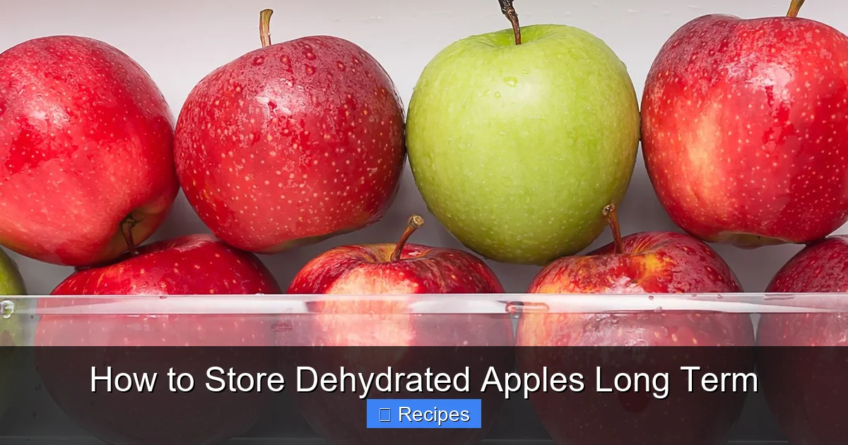 How to Store Dehydrated Apples Long Term