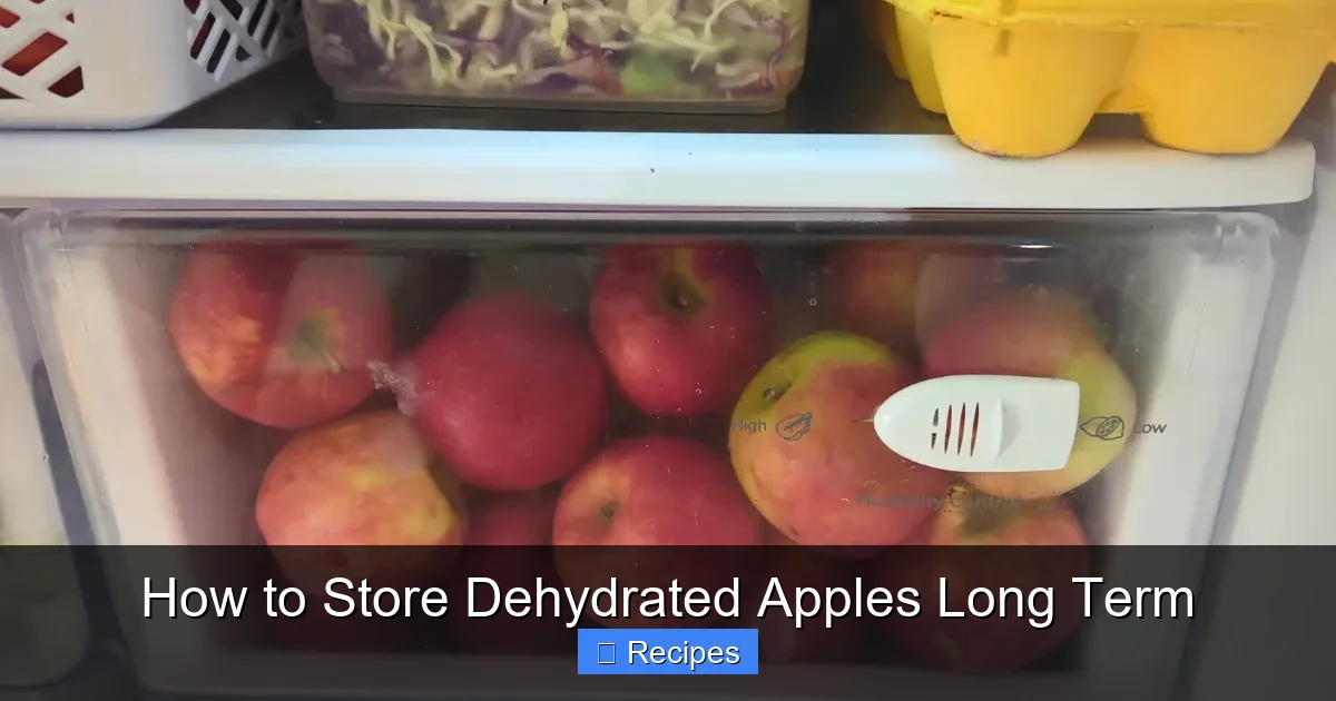How to Store Dehydrated Apples Long Term