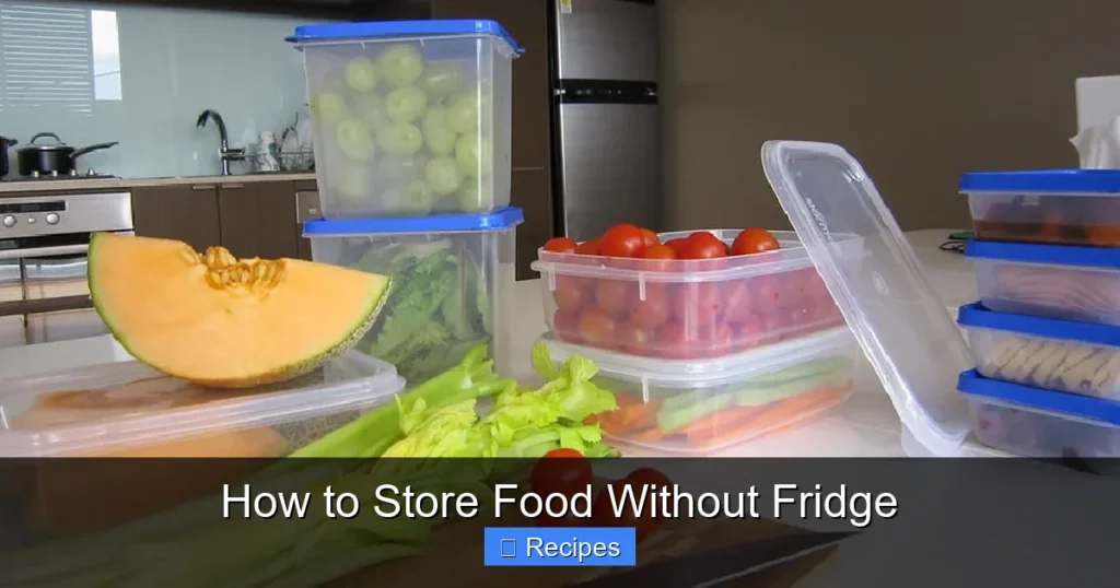 How to Store Food Without Fridge