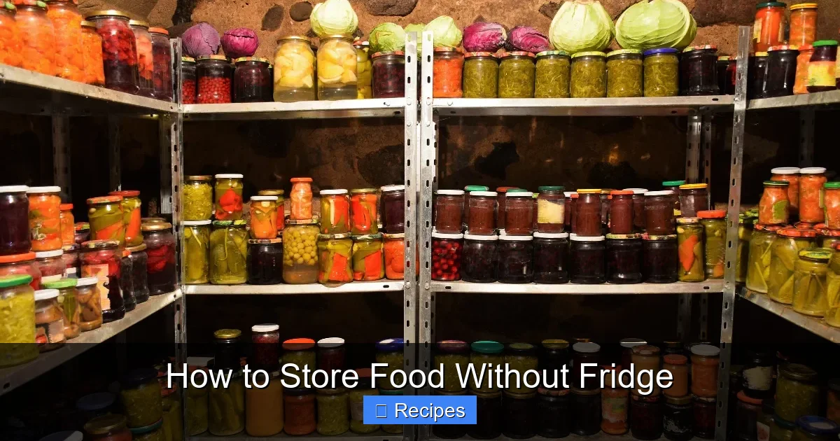 How to Store Food Without Fridge