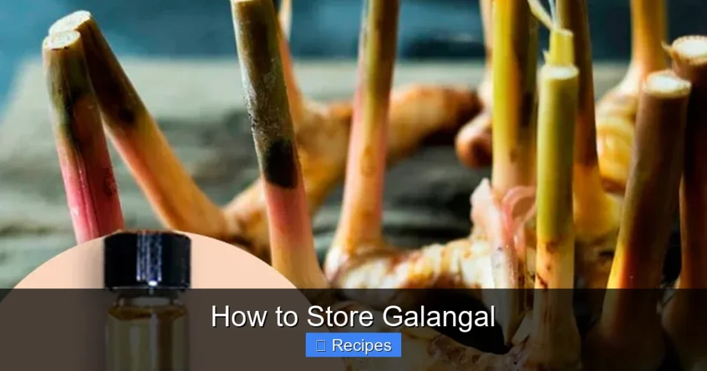 How to Store Galangal