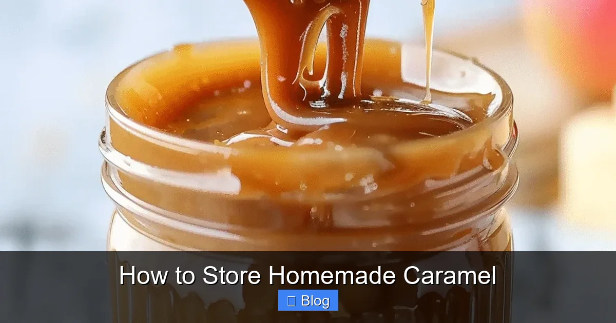 How to Store Homemade Caramel