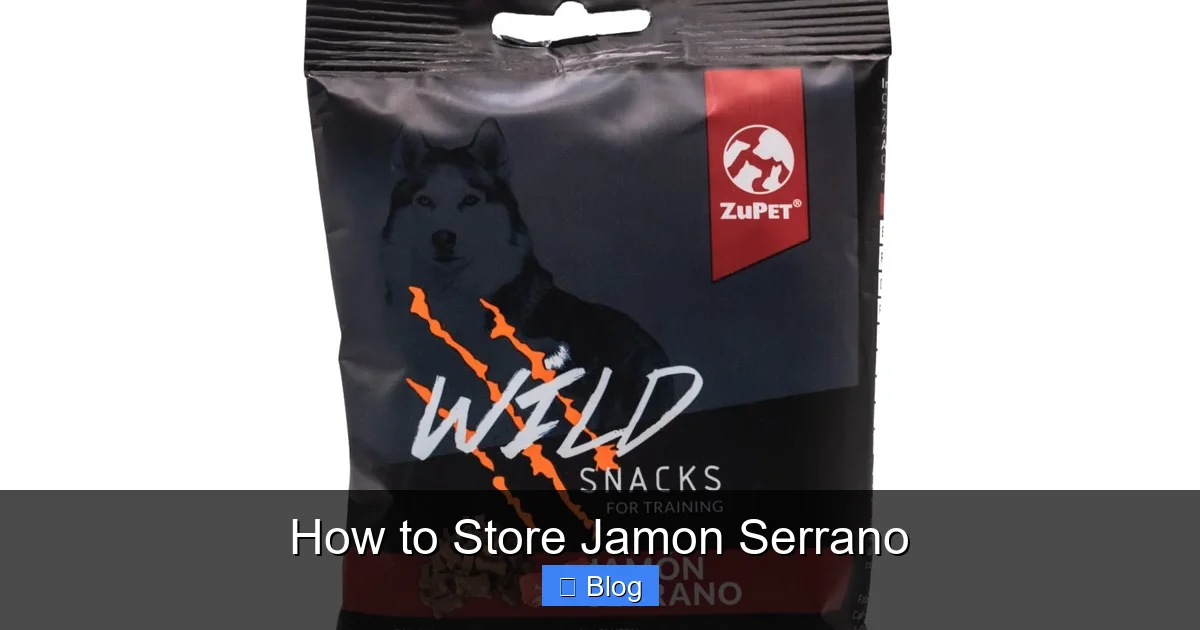 How to Store Jamon Serrano