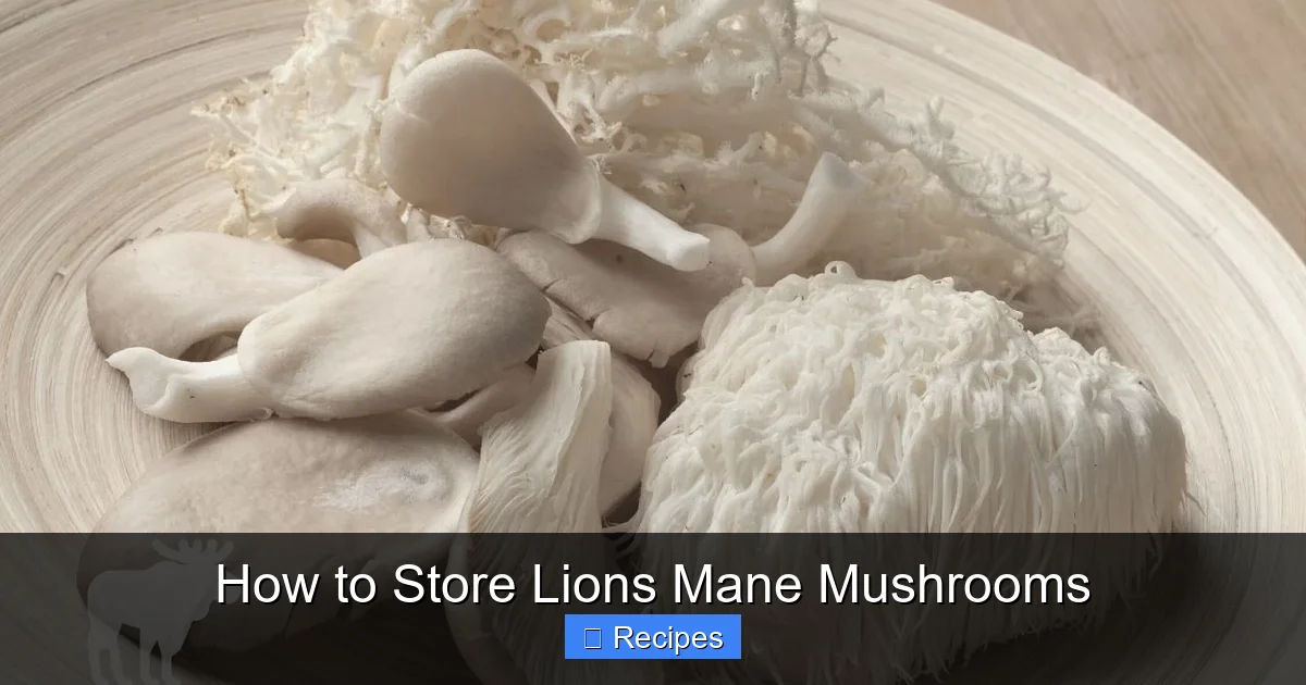 How to Store Lions Mane Mushrooms