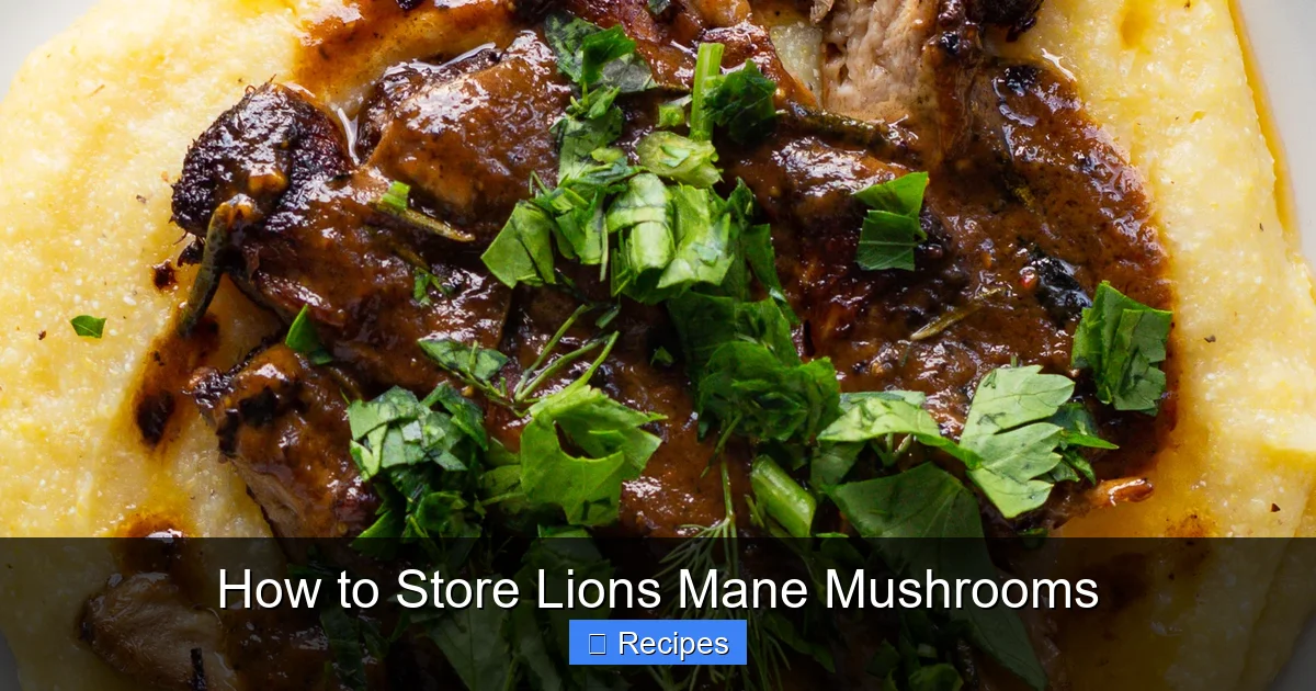 How to Store Lions Mane Mushrooms