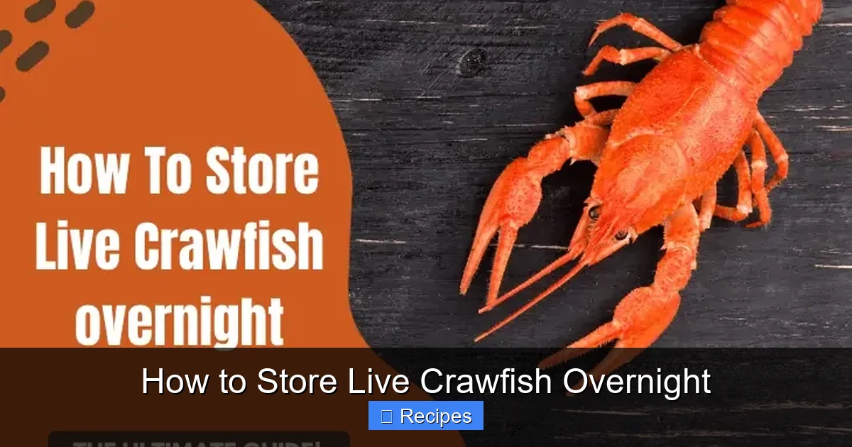 How to Store Live Crawfish Overnight