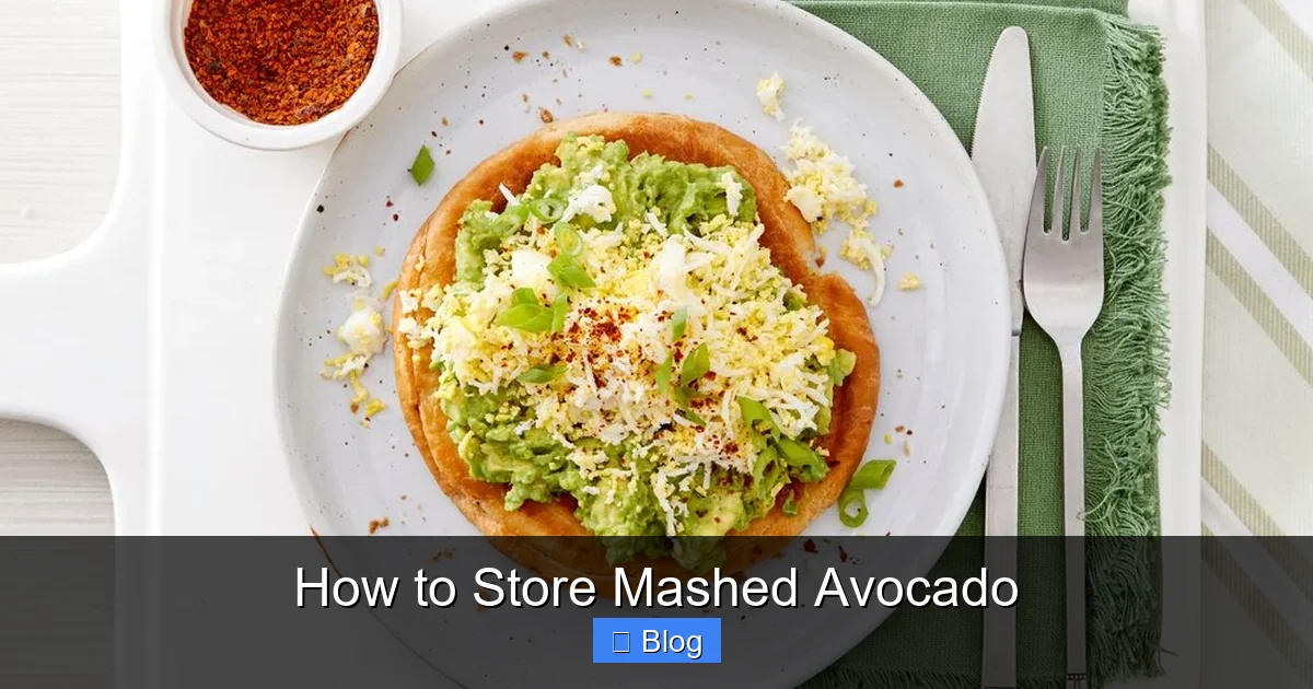 How to Store Mashed Avocado