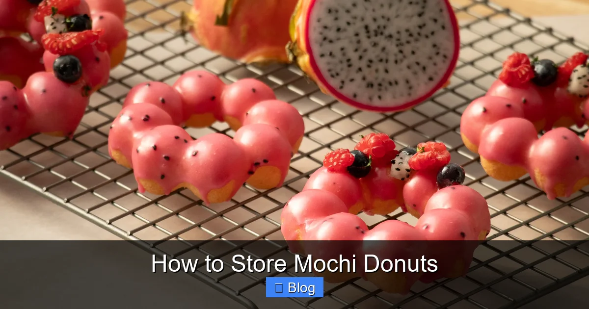 How to Store Mochi Donuts