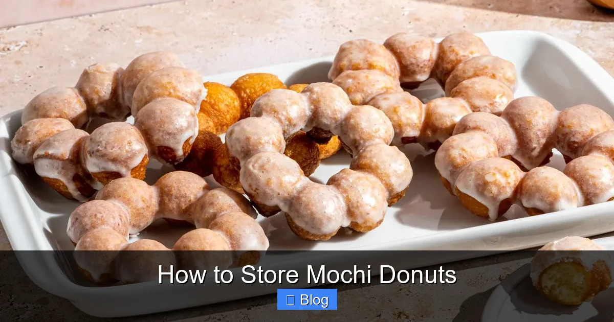 How to Store Mochi Donuts