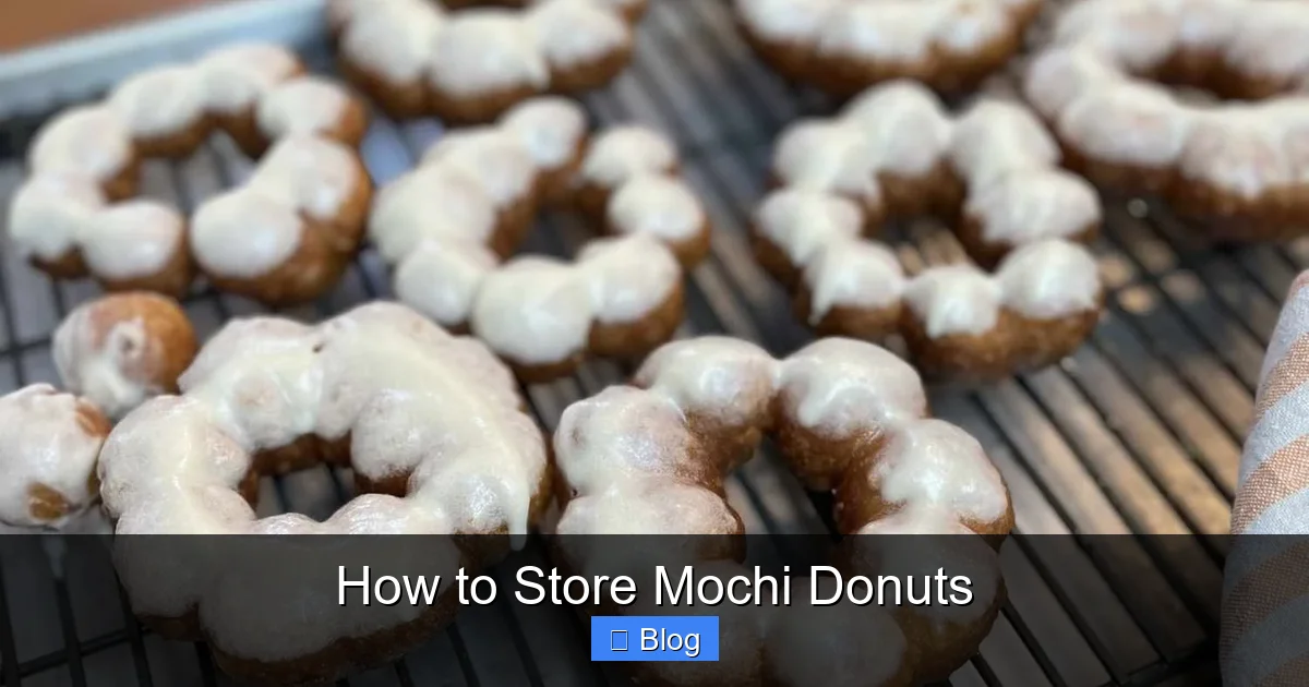 How to Store Mochi Donuts