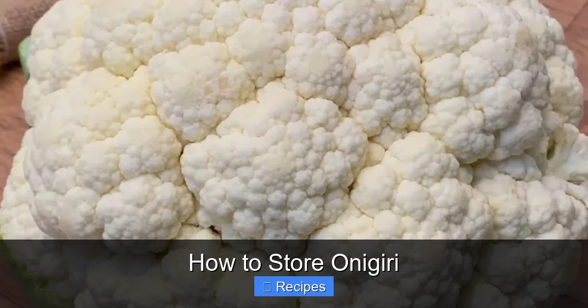 How to Store Onigiri
