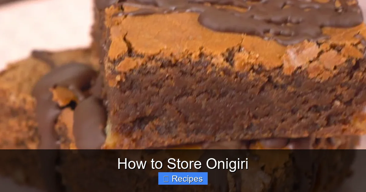 How to Store Onigiri