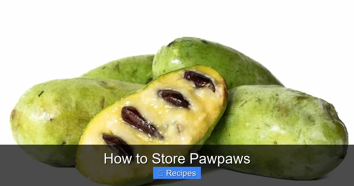 How to Store Pawpaws