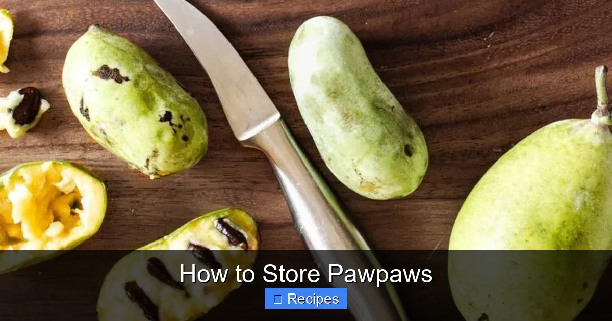 How to Store Pawpaws