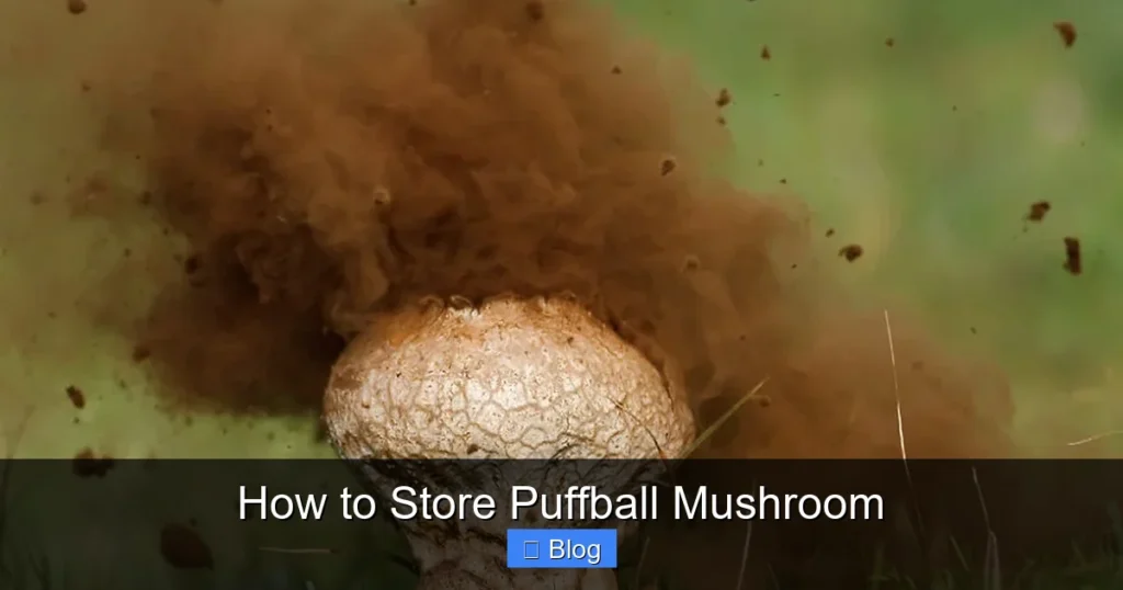 How to Store Puffball Mushroom