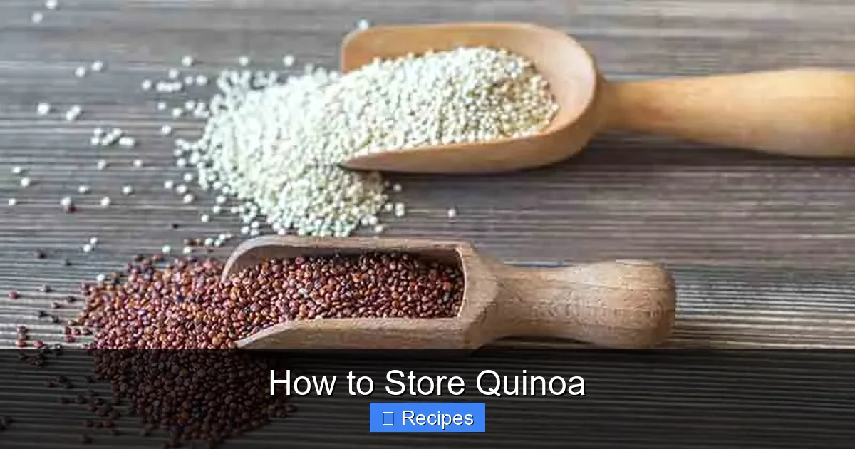 How to Store Quinoa