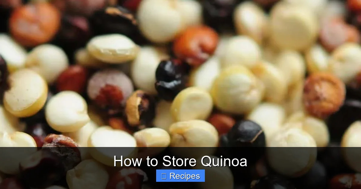 How to Store Quinoa