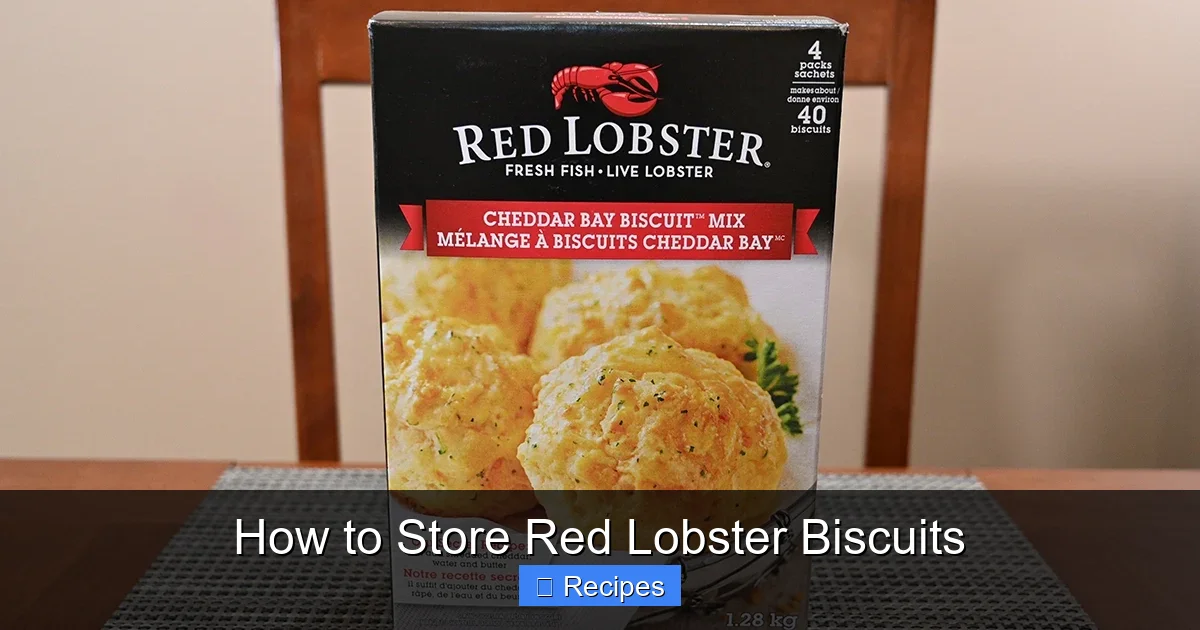 How to Store Red Lobster Biscuits