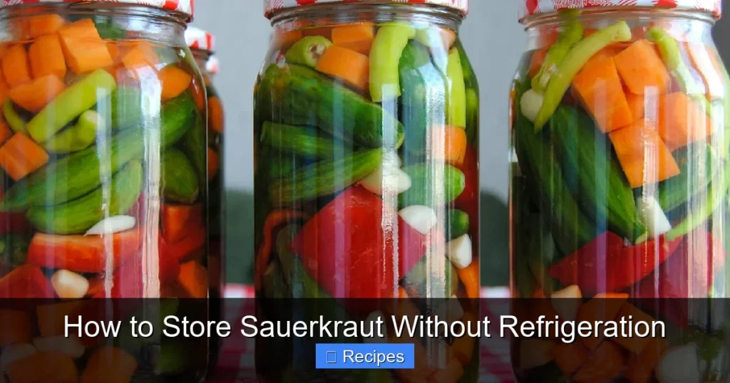 How to Store Sauerkraut Without Refrigeration