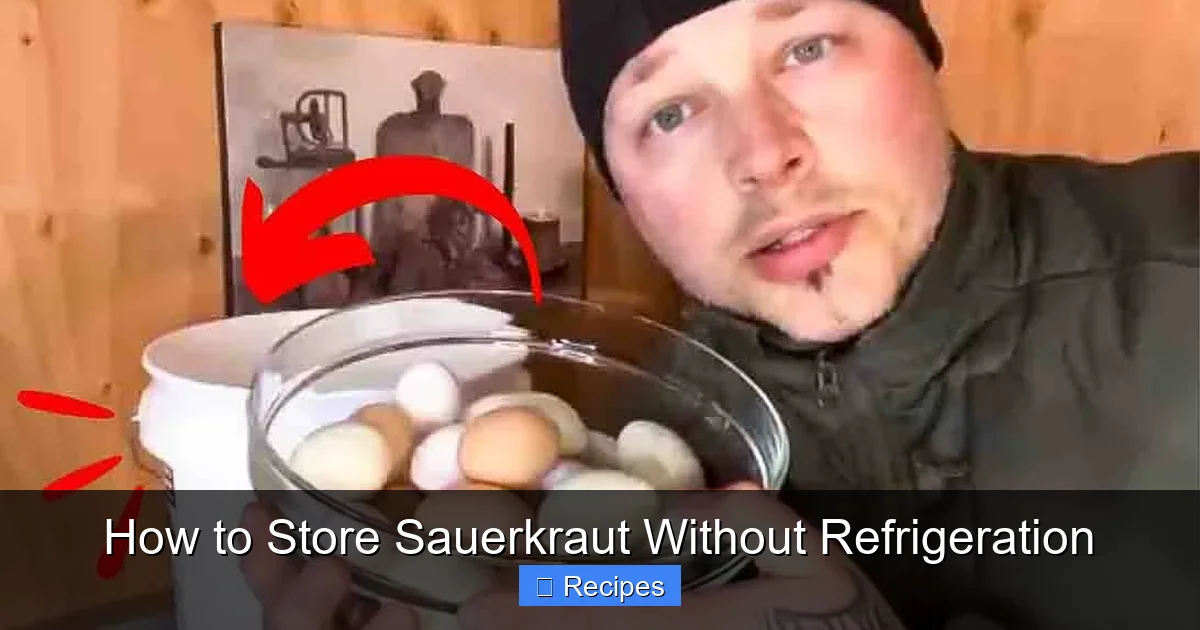 How to Store Sauerkraut Without Refrigeration