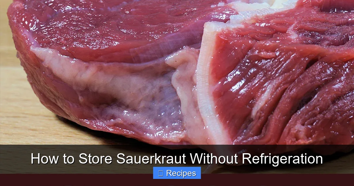How to Store Sauerkraut Without Refrigeration
