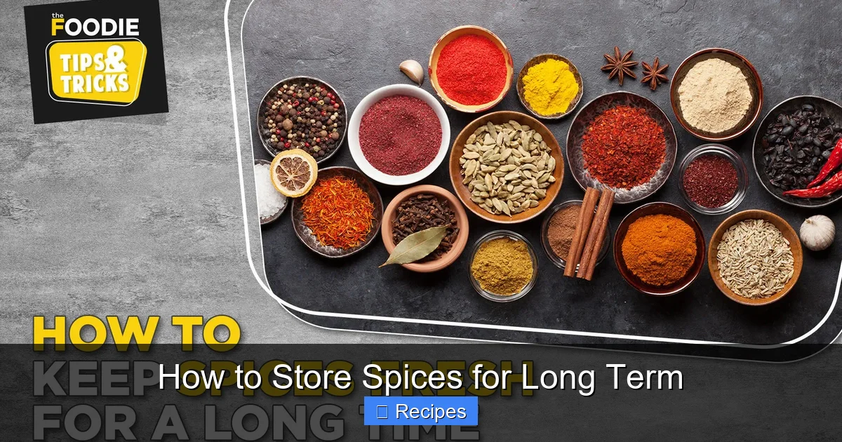 How to Store Spices for Long Term