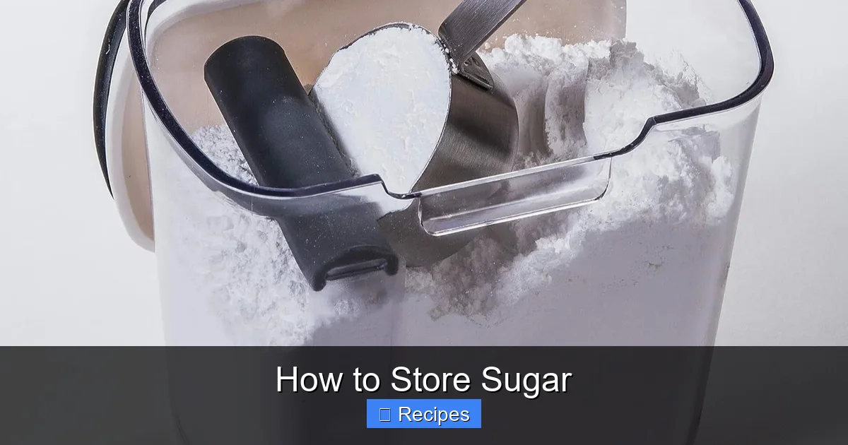 How to Store Sugar