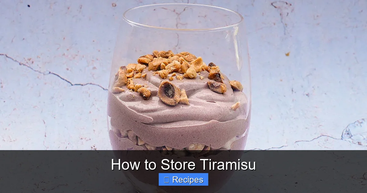 How to Store Tiramisu