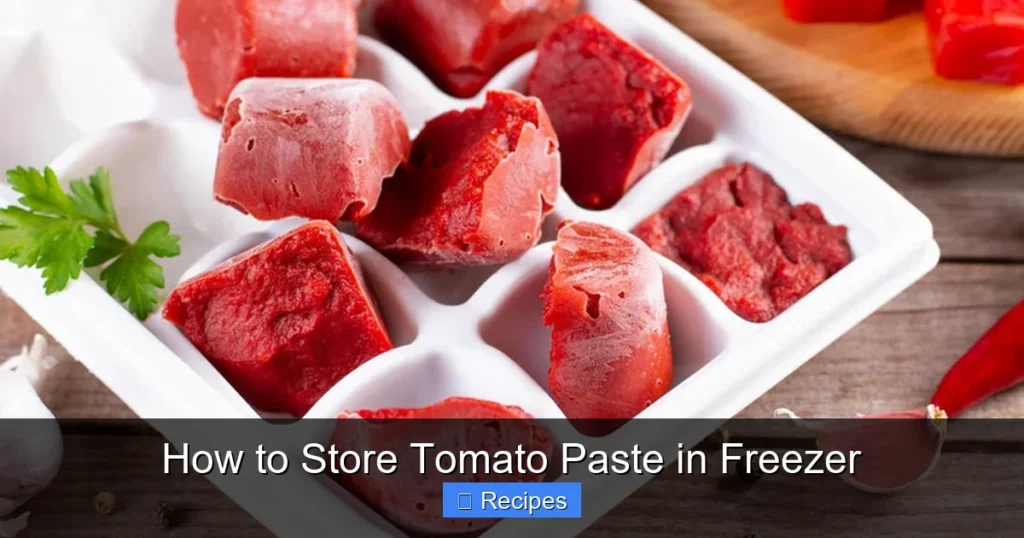 How to Store Tomato Paste in Freezer
