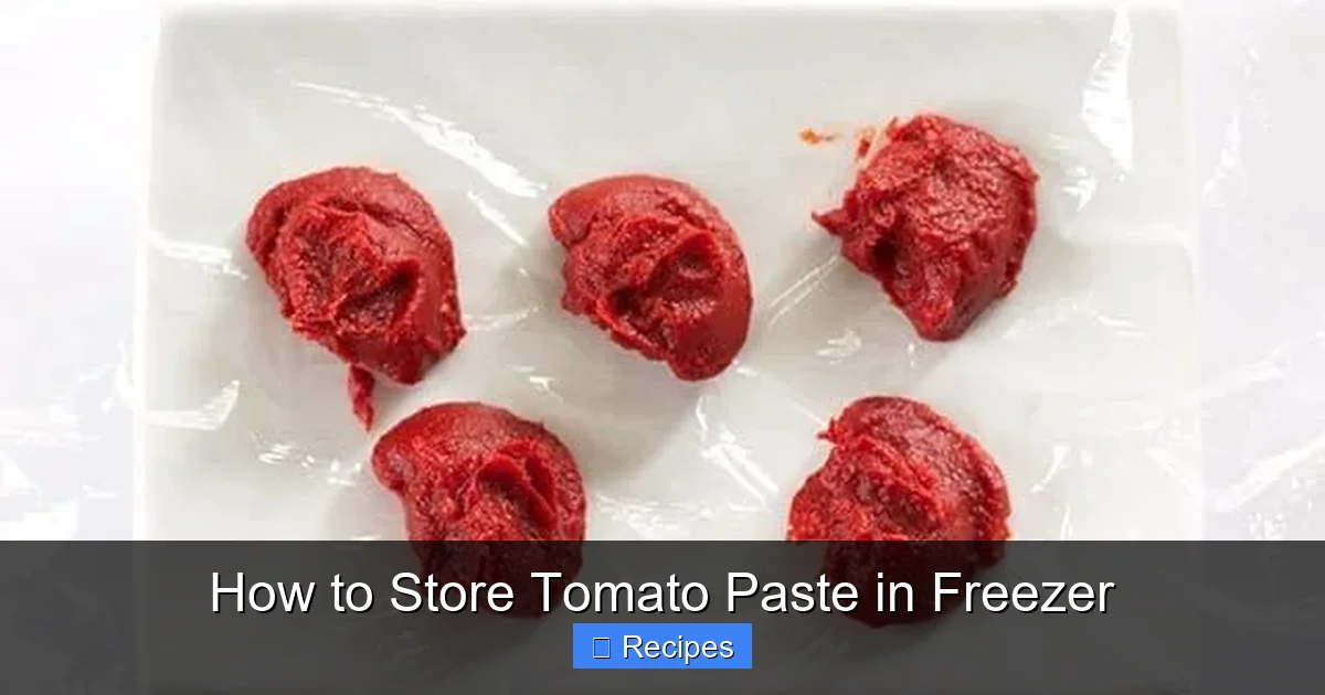 How to Store Tomato Paste in Freezer